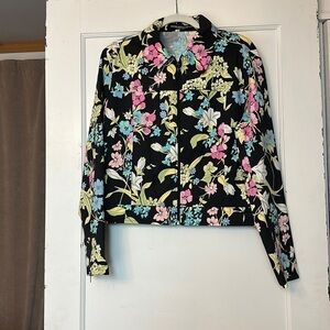Averardo Bessi Floral zip up jacket